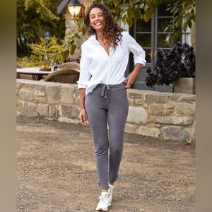 Frank & Eileen Christine Tulip Ankle Sweatpant in Elephant Gray Size S